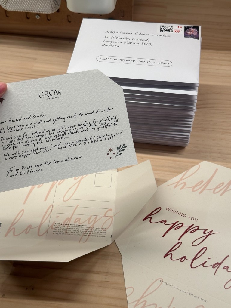 Thankly personalised thank you cards